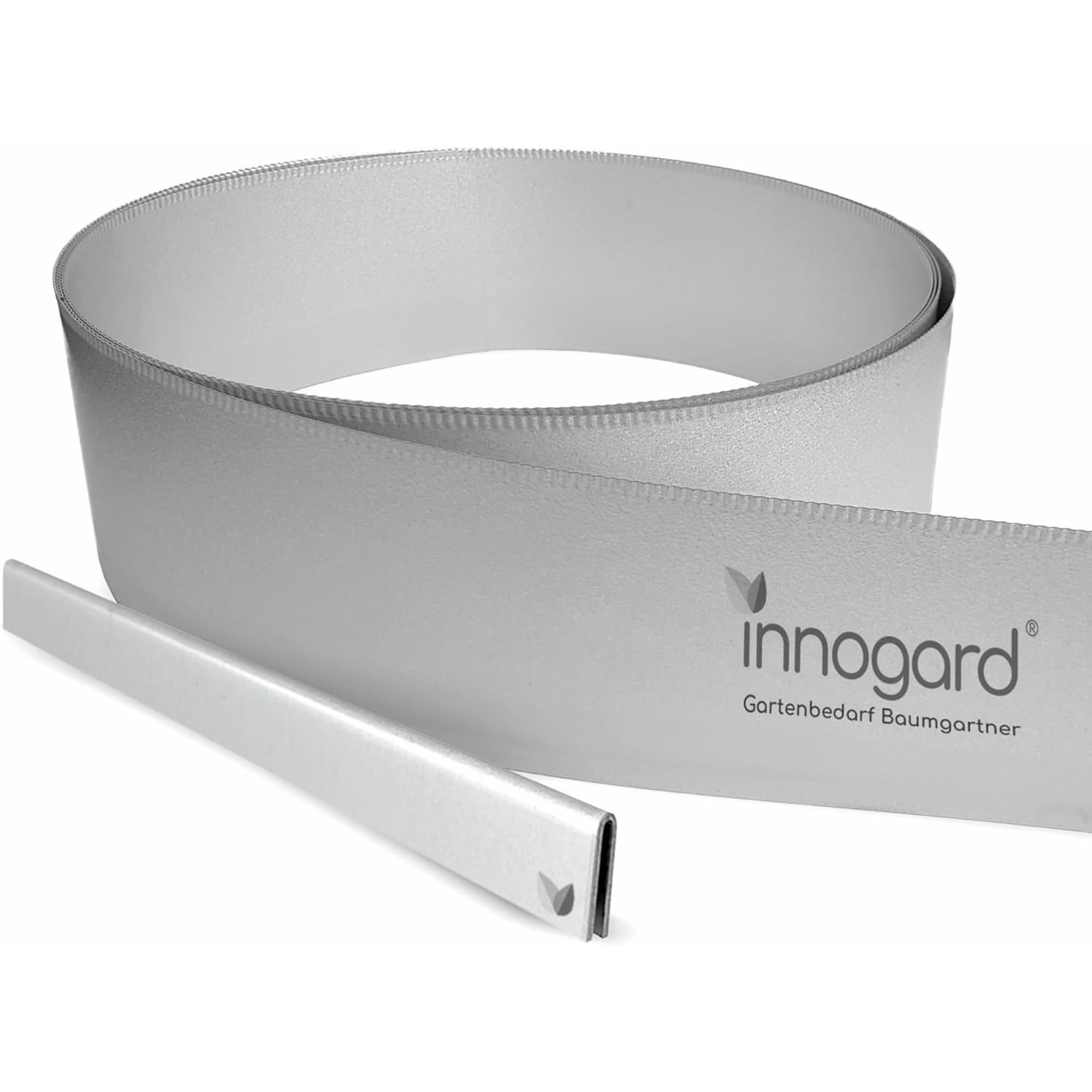 innogard Rasenkante Metall verzinkt L15 m H20 cm – Flexible Beeteinfassung 1 mm stark Rasenkantenband für Garten Beetbegrenzung Beetumrandung