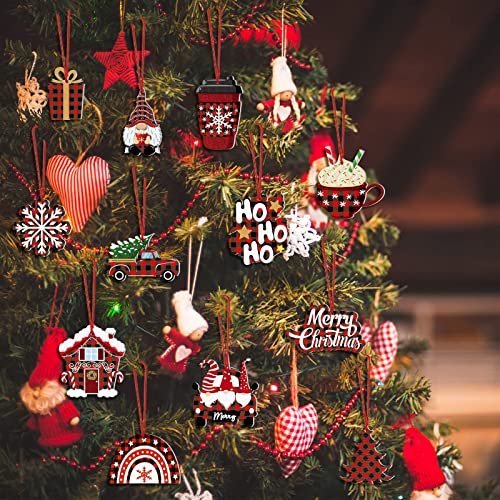 Bbto 48 Pieces Christmas Felt Ornaments Tree Ornaments Felt Christmas Snowman Hot Cocoa Snowflake Truck Decorations Decorative Hanging Ornaments For Christmas Tree Party Decorations (Fresh Style) #TOP6