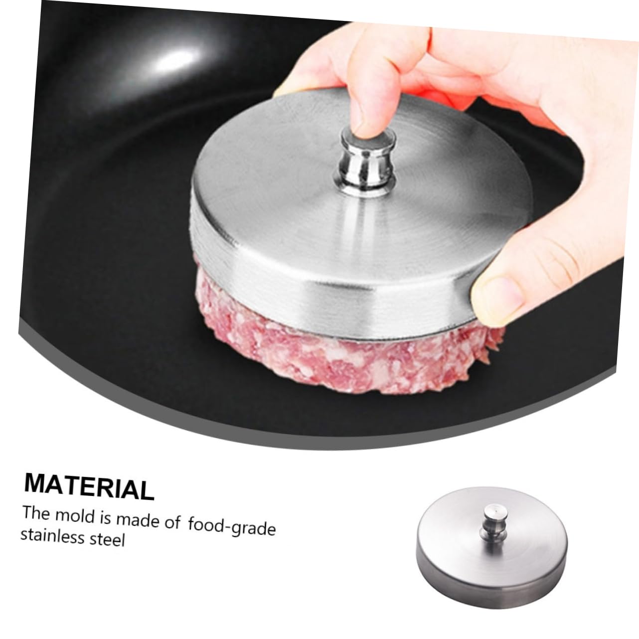 TOYANDONA 3 Stck. Burgerpresse Runde Fleischpresse für Hamburger Patties für und BBQ Einfach zu Handhaben Spülmaschinenfest