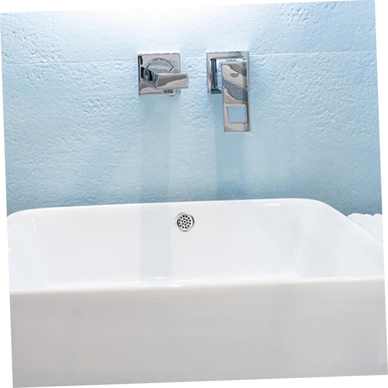Tapa de Desbordamiento Redonda para Lavabo de Baño, 10 Piezas de Plástico Portátil Que Previenen la Fuga de Agua Diseño Elegante y Acabado Limpio
