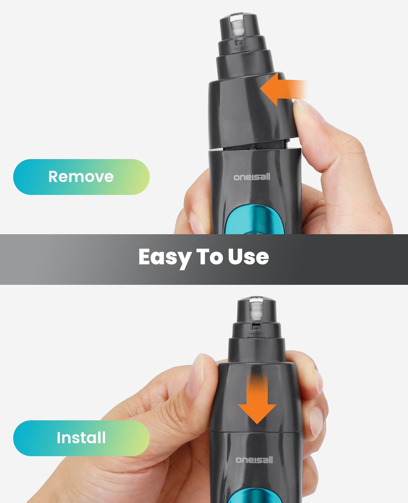 oneisall Replacement Nail Grinder ONLY for FC10 Dog Clippers, black - Image 3