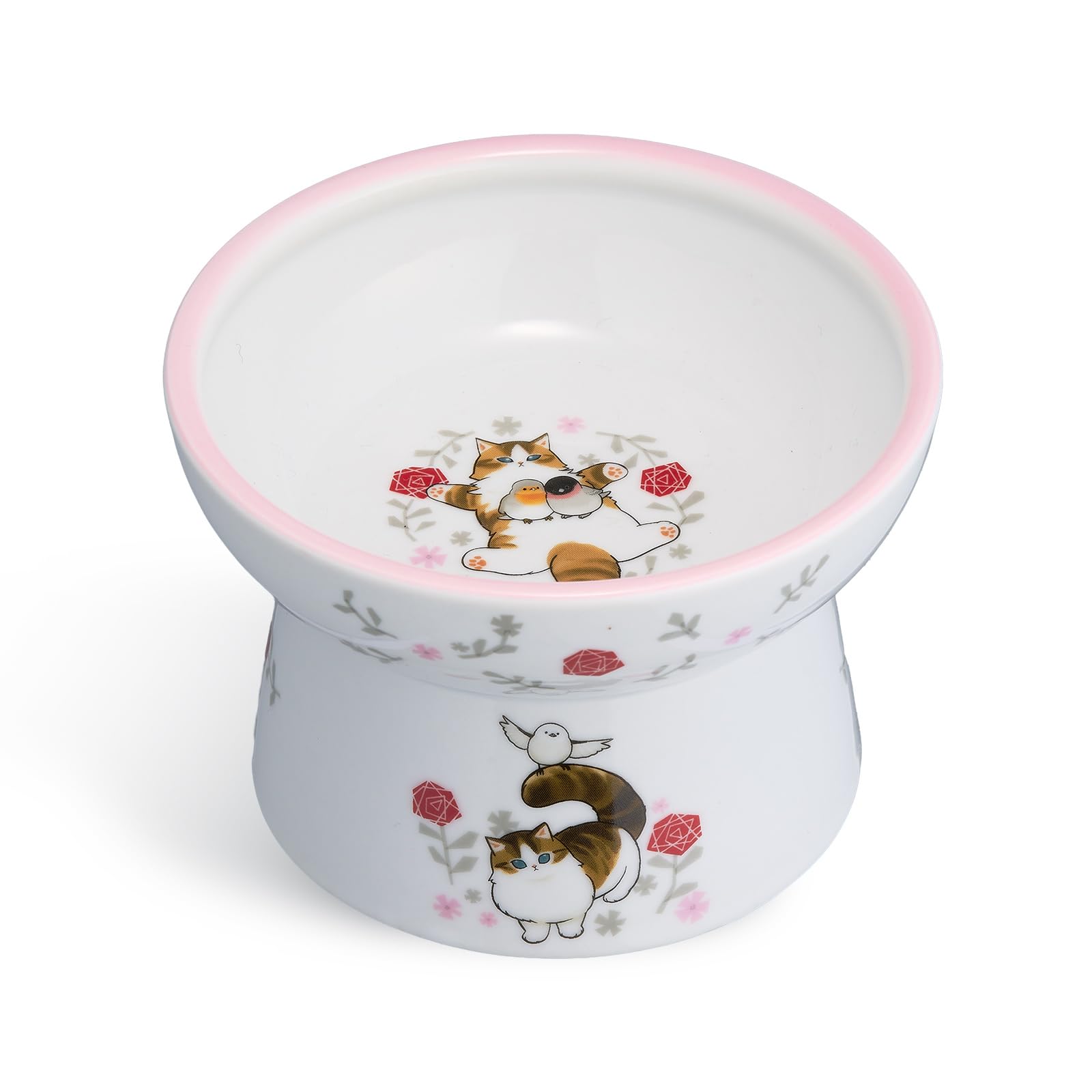 猫壱 猫用 脚付フードボウル レギュラー mofusand 食器 モフサンド