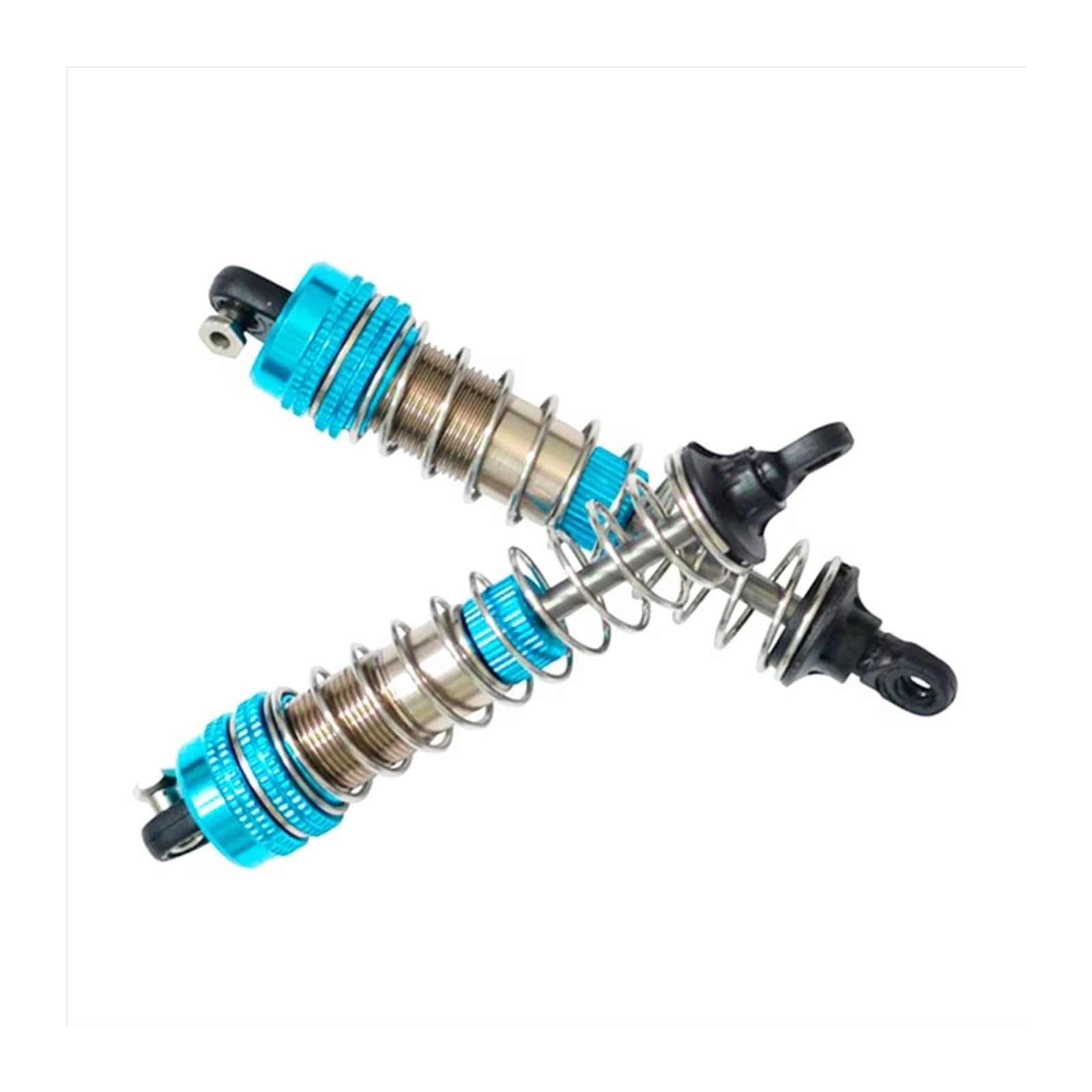 Amortiguadore Coche RC para XLF X03 X04 X-03 X-04 1/10 4 Piezas De Amortiguadores De Metal Amortiguador Azul RC Coche Monster Truck Actualización Piezas De Repuesto Reemplazo Y Uso