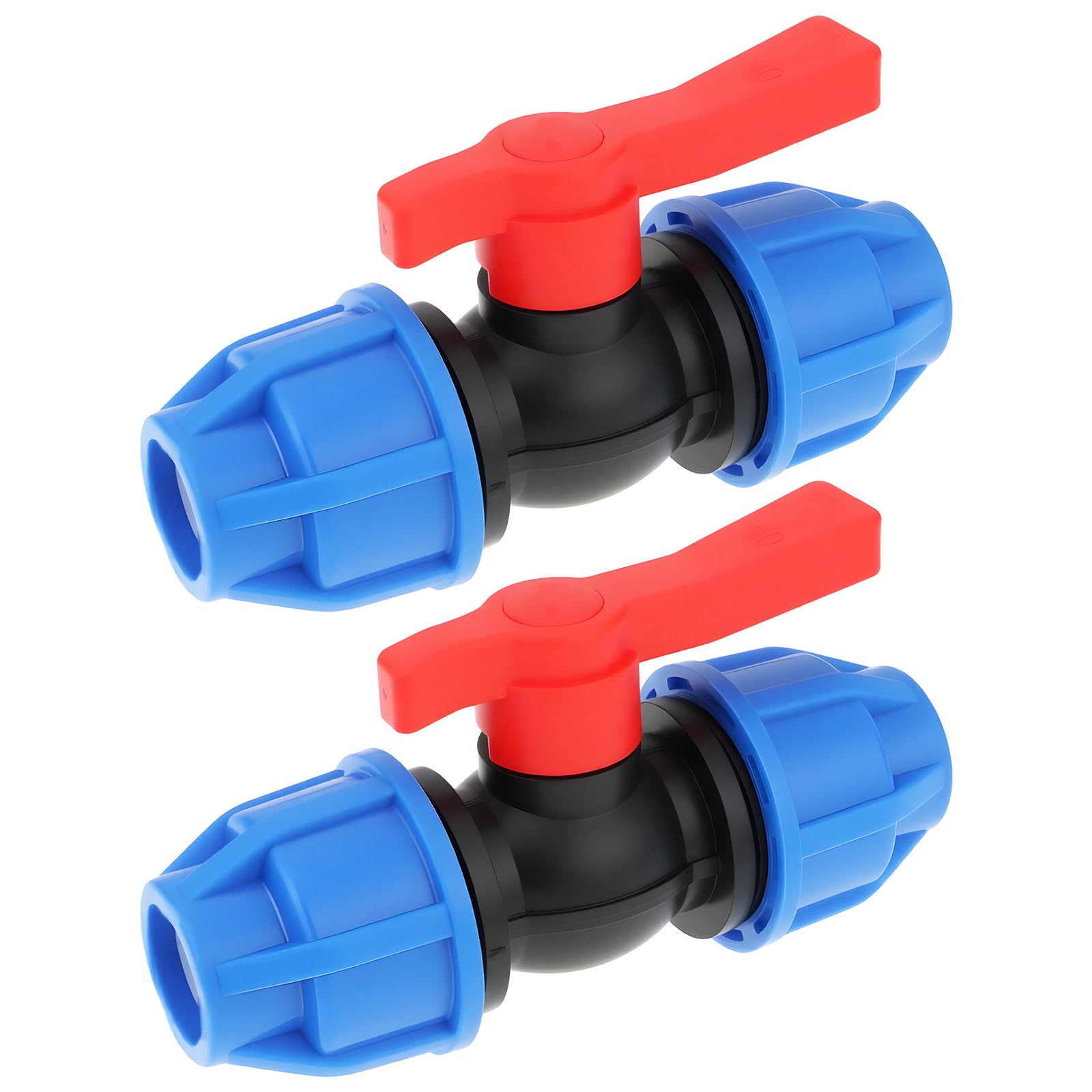 LT Easiyl 2Pcs 20mm Stop Tap Valve Connector Ball Valve Connector for PE PVC PPR Pipe