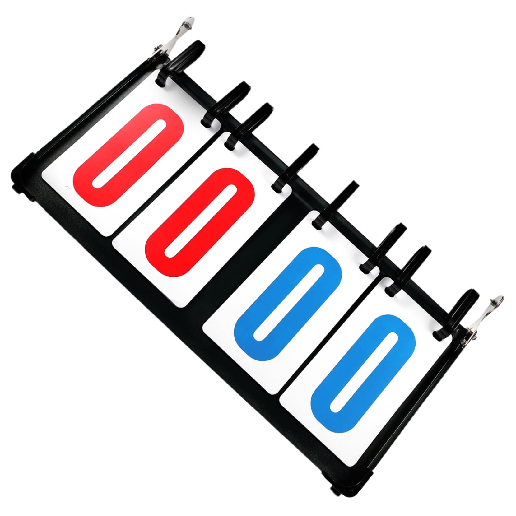 NAMOARLY Stable PVC Metal Cold Plate 4- Flipper Scoreboard for Basketball Tennis Soccer