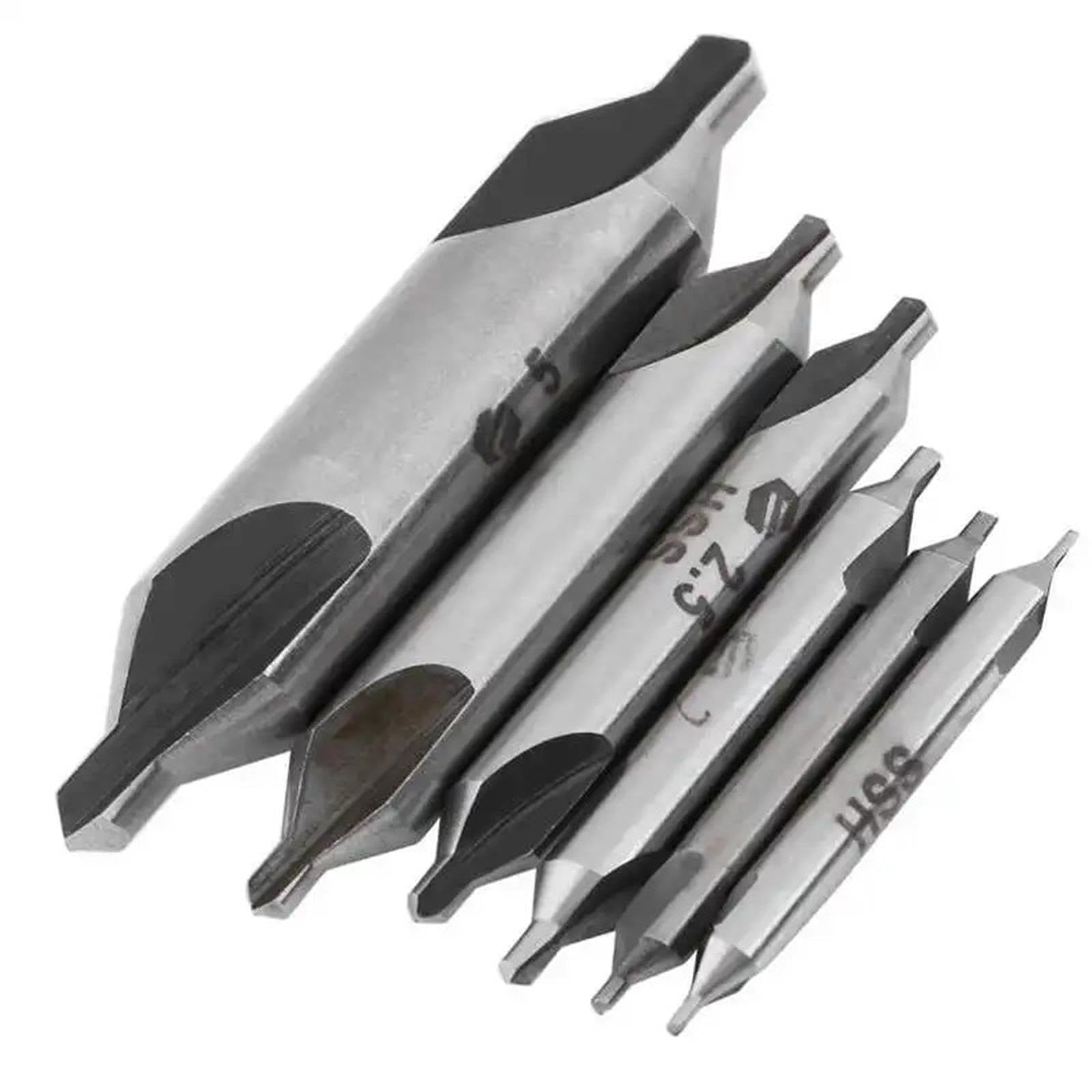 Set Di 6 Punte For Trapano Centrale HSS Da 60 Gradi