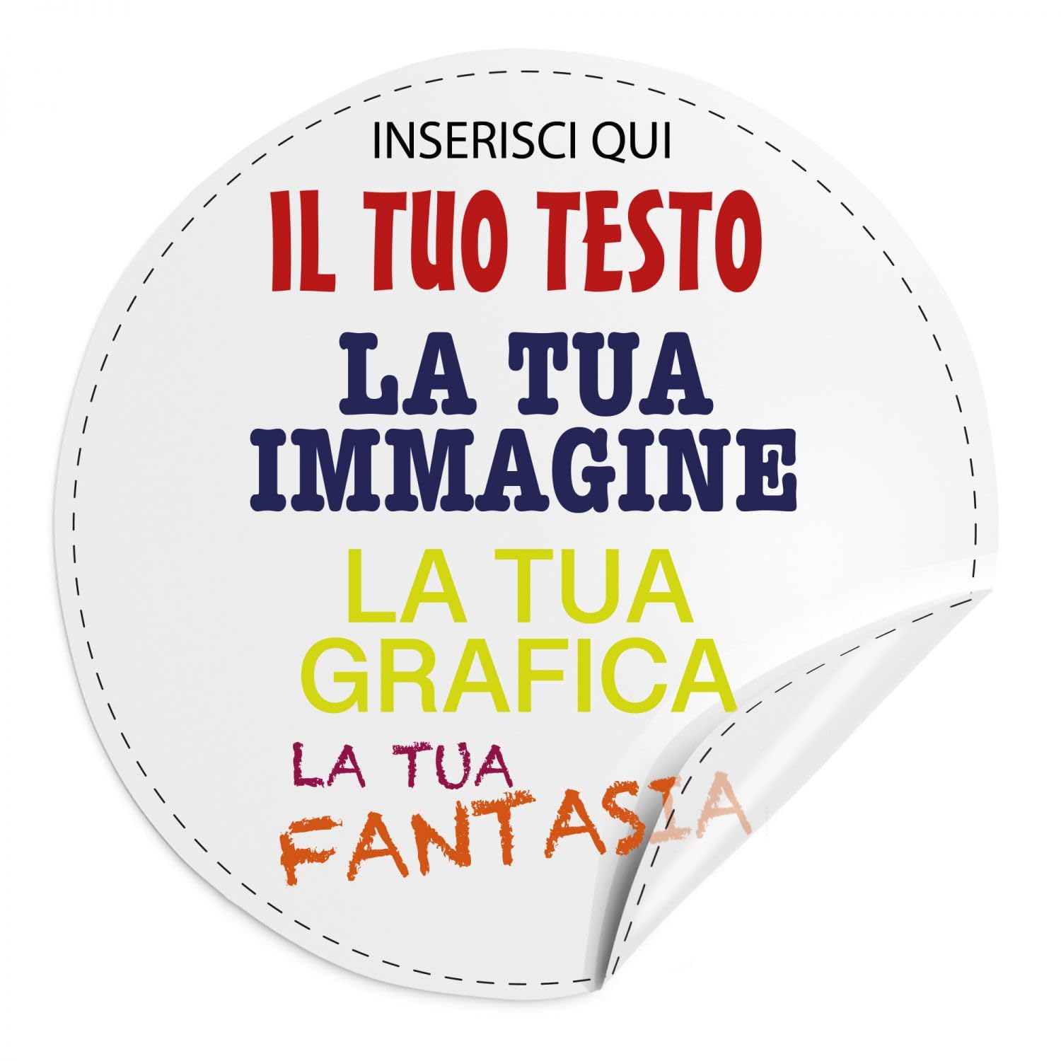 100 Adesivi trasparenti personalizzati, etichette personalizzate - adesivi trasparenti personalizzati con immagine, logo aziendale, foto, testo - 100% Made in Italy.