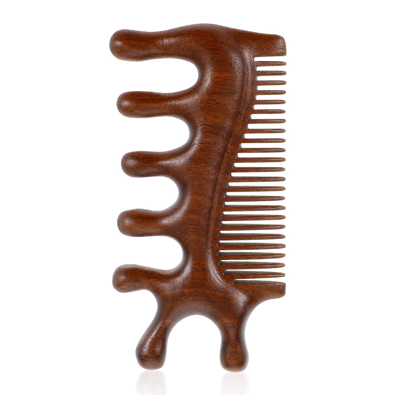 Wooden Scalp Massager 4 in 1 Wooden Comb Scalp Massage Comb Massage Combs for Hair Face Eye Neck