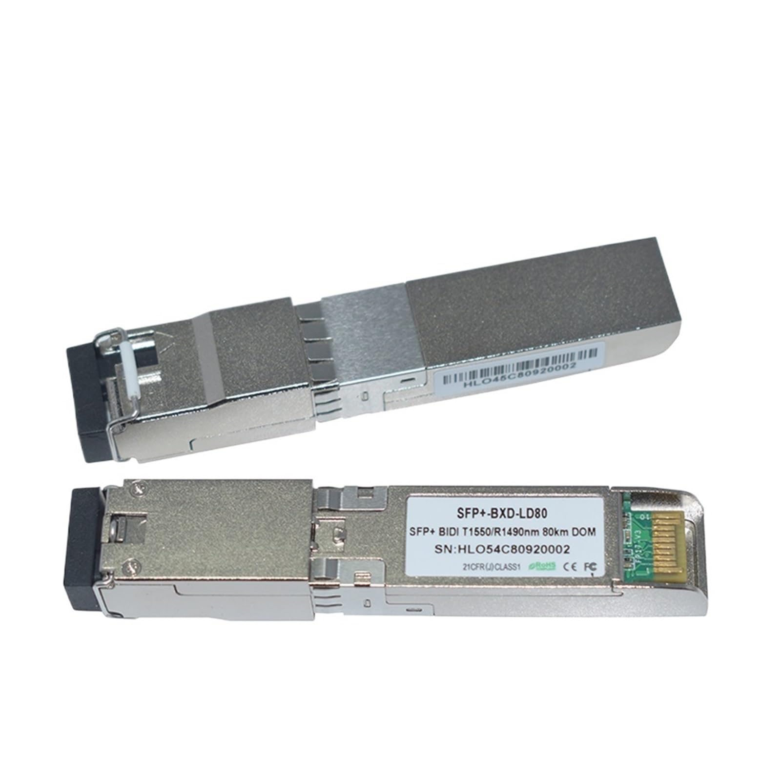 Transceptor óptico de fibra SFP+ los 80KM de 10G 1490/1550nm 10BASE(1 pair)