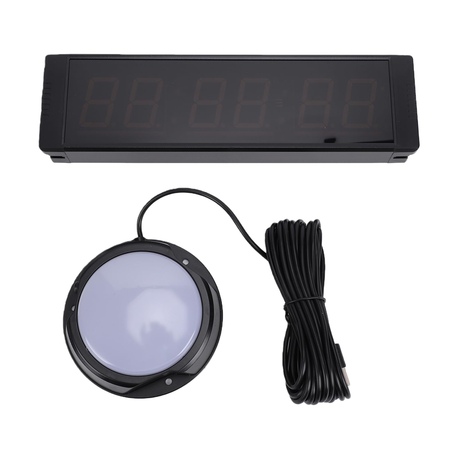 Reloj Digital de Cuenta Regresiva con Control Remoto, Pantalla LED Verde, Temporizador de Ejercicios para Deportes y Reuniones, Construcción de Aluminio Duradera