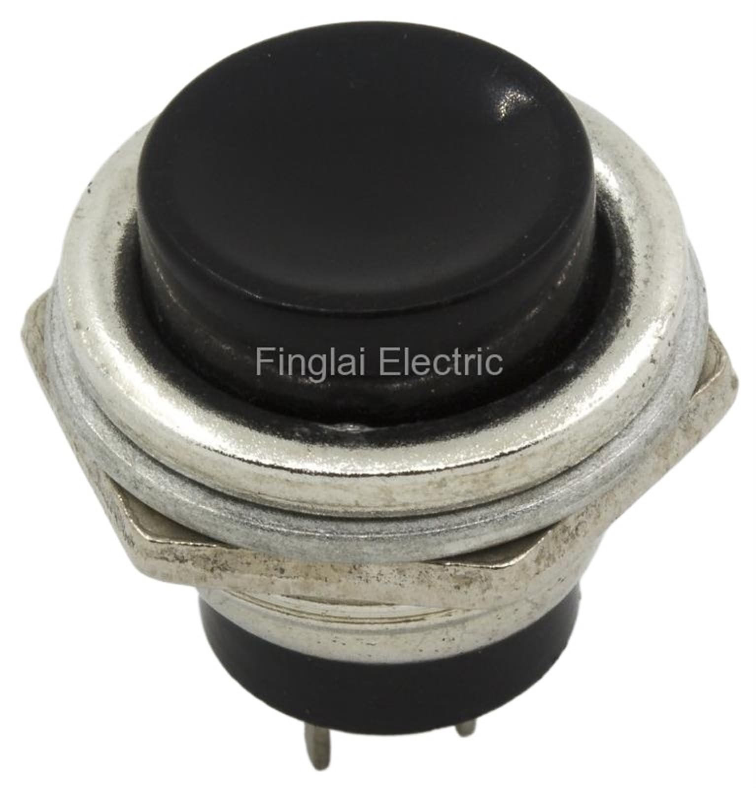 JNURGWLYH 100pcs / lot DS-212 16mm Reset - Off Push Button Switch SPST pushbutton(Nero)
