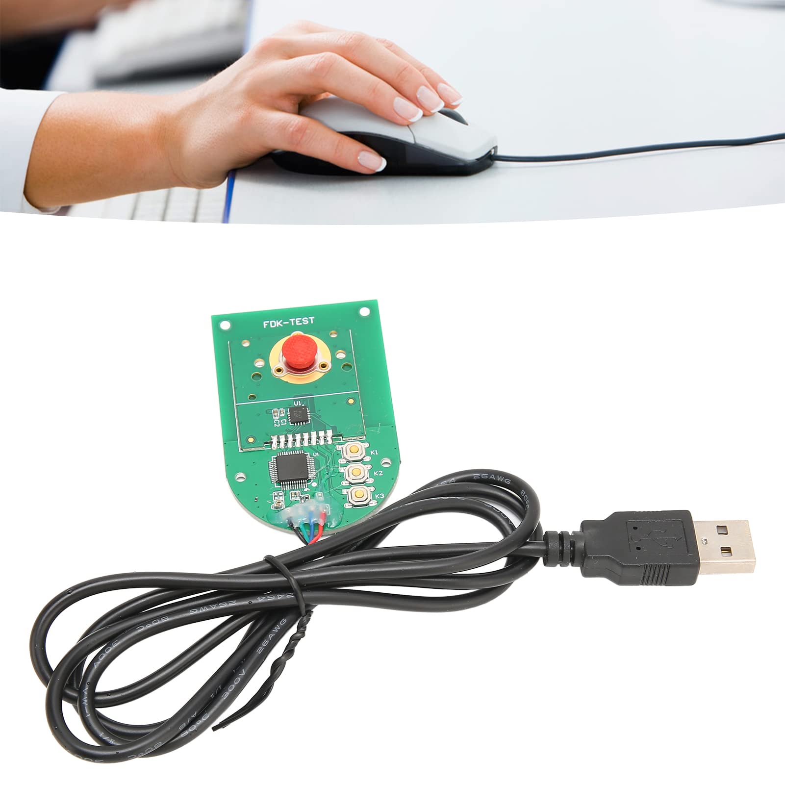Trackpoint Tastiera, Sostituzione del Puntatore con Tasto Sinistro del Mouse, Tasto Destro del Mouse, Rotella, Cappuccio Rosso Removibile, Cupola Morbida, Puntatore per Laptop,