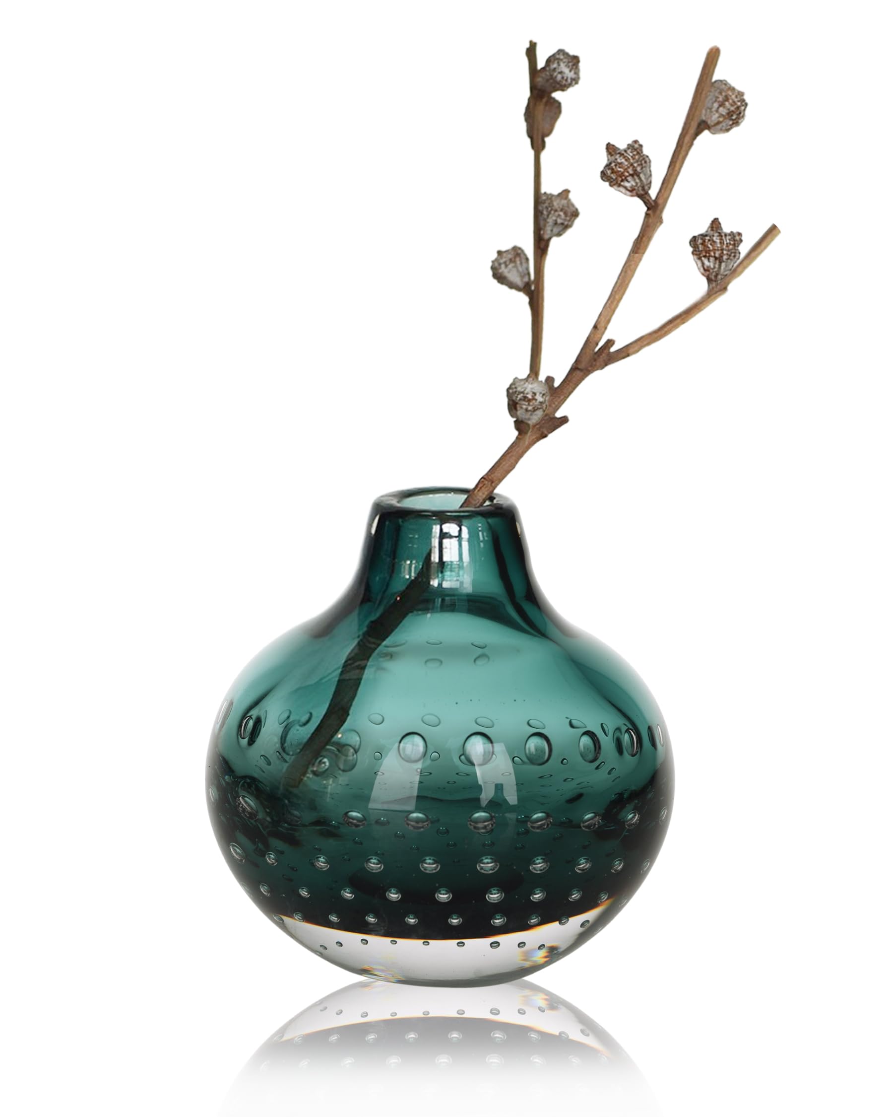 Amazon.com: CONVIVA Bud Vase Home Decor Mini Flower Floral Art Glass ...