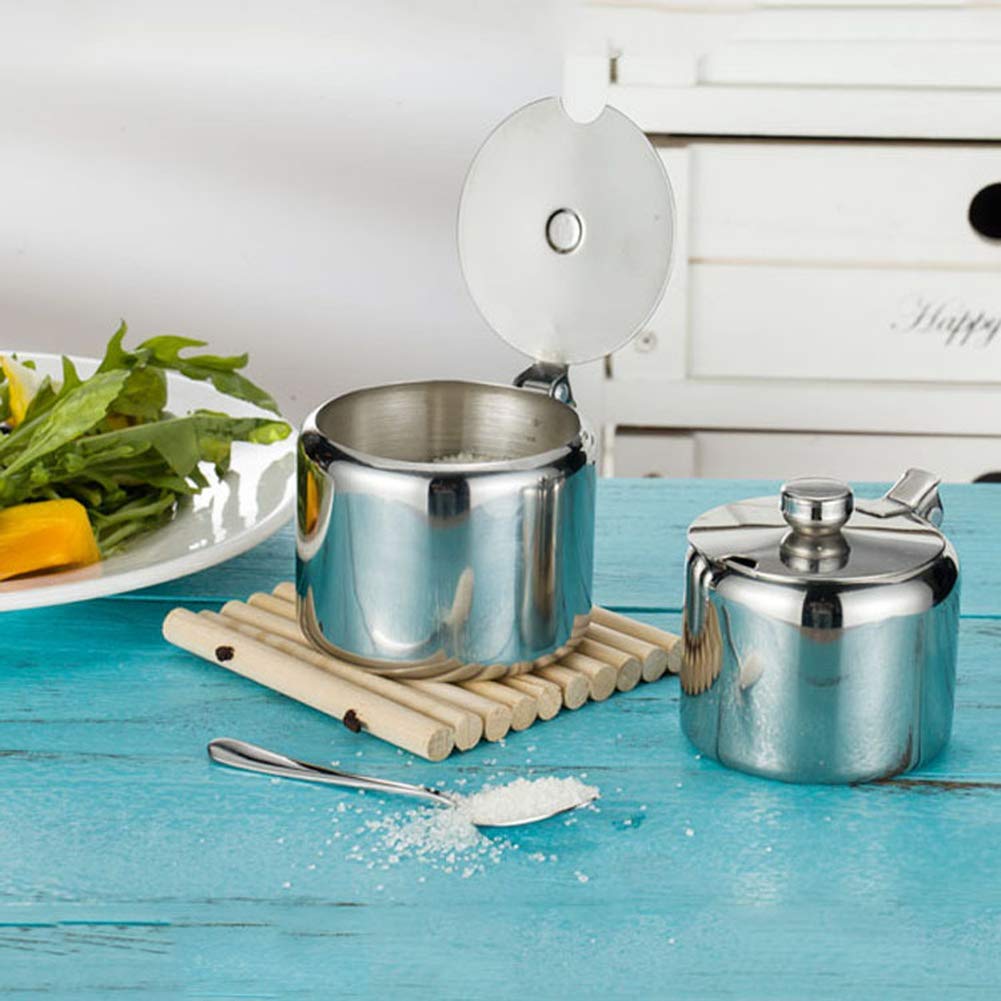 Parmigiano Reggiano Zuccheriera In Acciaio Inox - Design Geometrico, Con Serbatoio Per Spezie, Elegante E Pratica Formaggiera Da Frigo