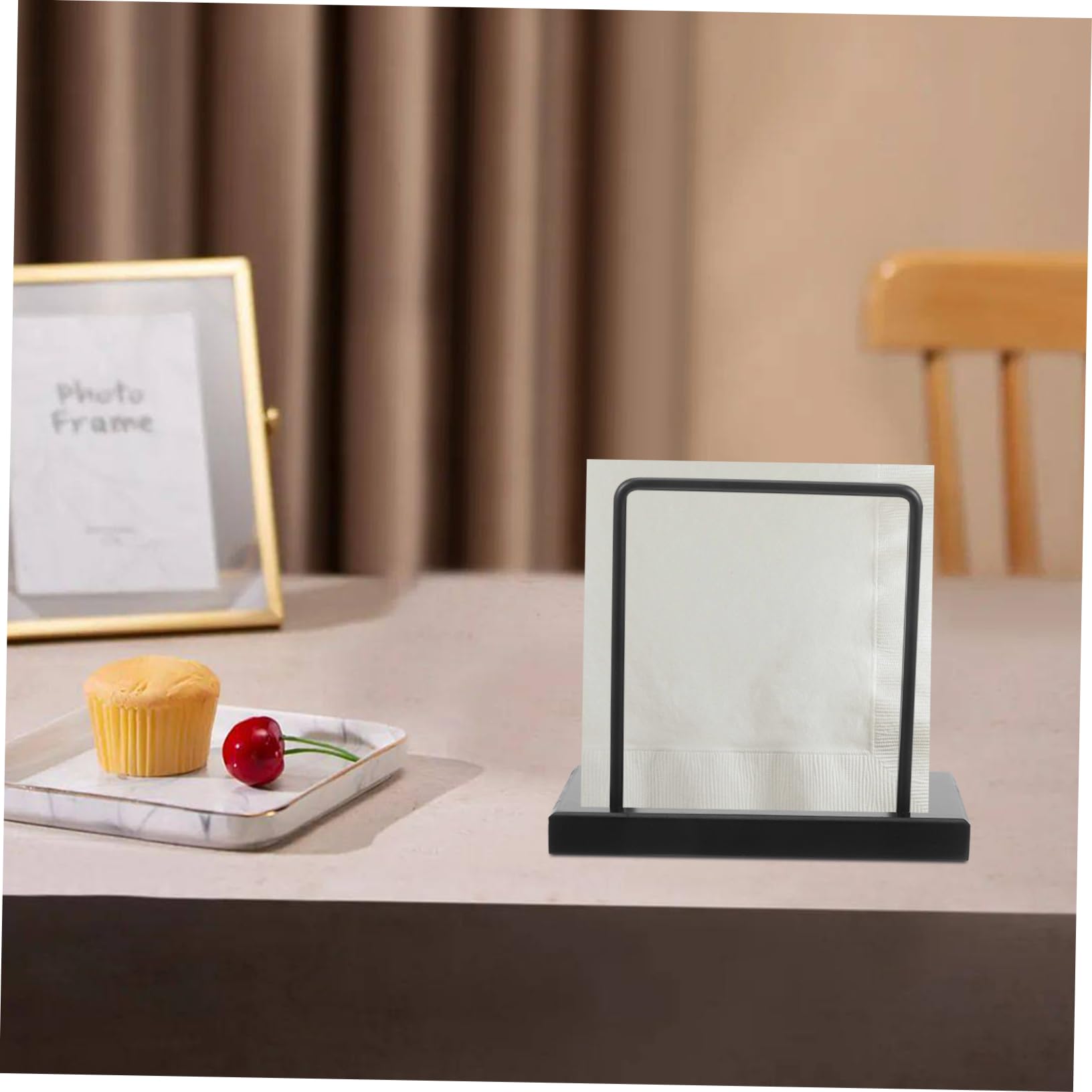 Cabilock 5 Servilleteros De Madera Y Hierro Dispensador De Servilletas Independiente Decorativos De Mesa Para Fiestas Y Restaurantes.