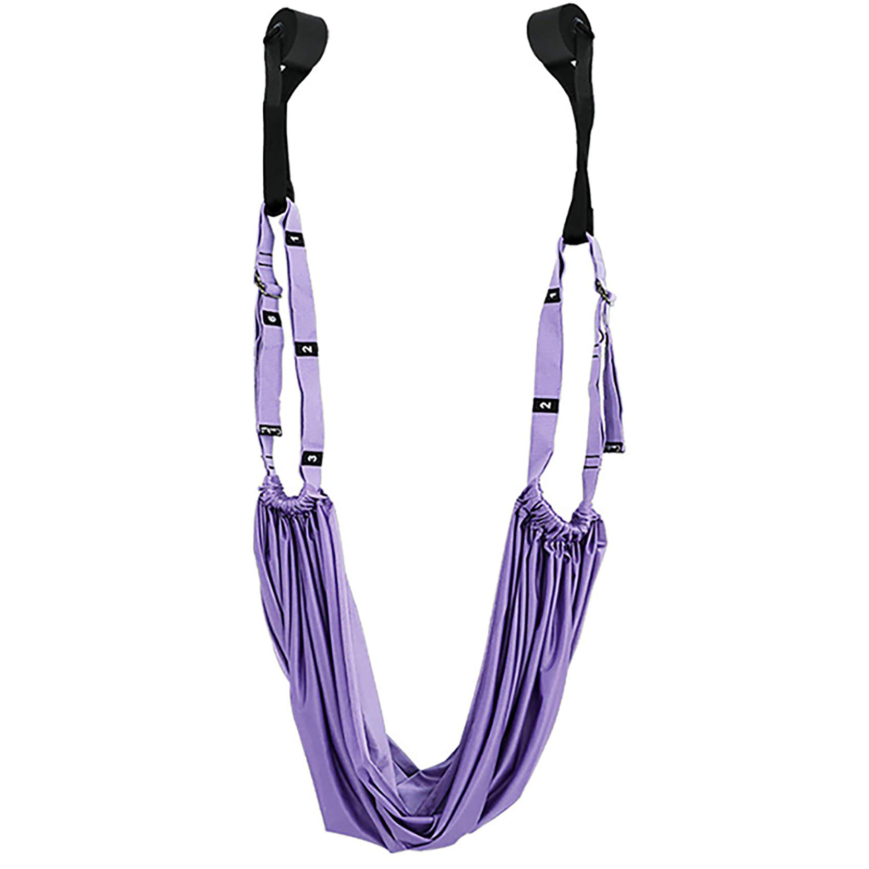 Yoga Cinturino Amaca Antigravity Altalena - Cinghia Allungamento, Flessibilità Assist Traine, Flessibilità Migliorata E Resistenza Del Nucleo, Per Yoga, Danza, Pilates, Ginnastica, 1 Pezzo, Viola