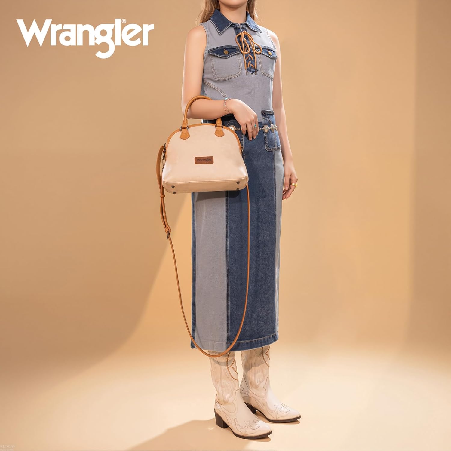 Wrangler Satchel Bags for Women Top-handle Handbags and Purses with Crossbody Strap - Image 9