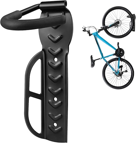 Miniatura 1 de DkOvn Paquete de 1248 soportes de pared para bicicleta, soporte de pared con tornillos, gancho vertical de acero resistente que soporta hasta 66