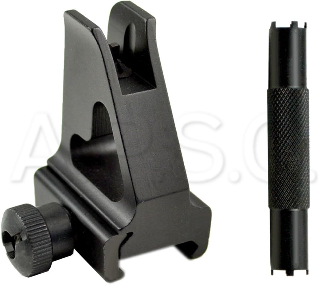 Sniper High Profile Front Sight Post with Adjustment Tool, Pica tinny Rail Mount