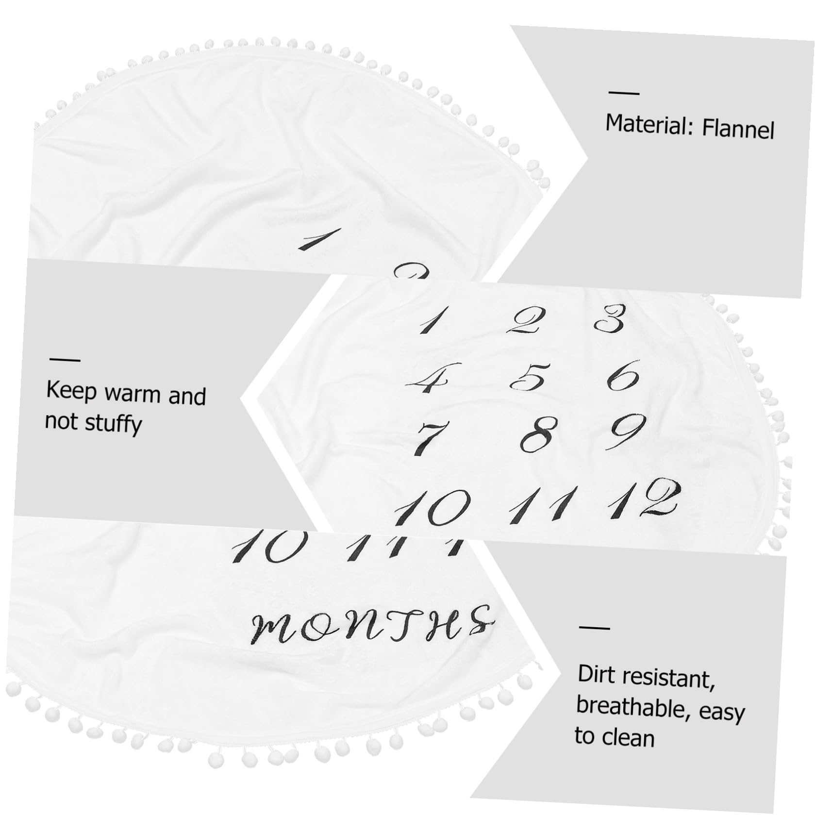 Vaguelly Manta para Bebés Recién Nacidos de Franela en Color Claro Diseño de Lunares para Fotografía y Shower, Envoltura Espaciosa y Cómoda para Niñas