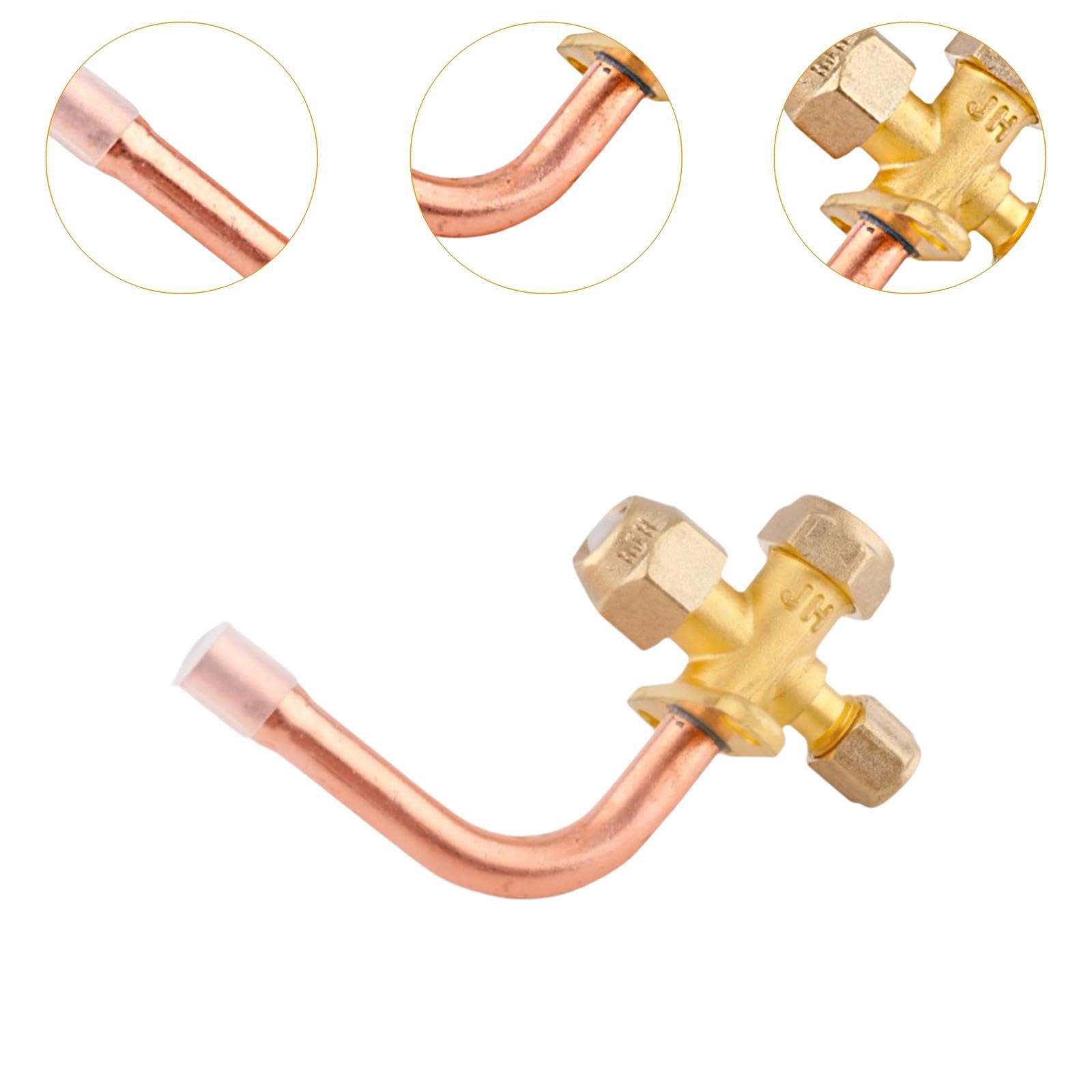 Sharplace Vanne d'arrêt de climatiseur, vanne d'arrêt, Facile à Installer, Accessoire de réfrigération, pièce de Rechange pour climatiseur, raccord, 16mm