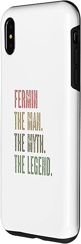 Vista 14 de iPhone X/XS FERMIN the Man the Myth the LEGEND FUNNY - Men Boys Name Case