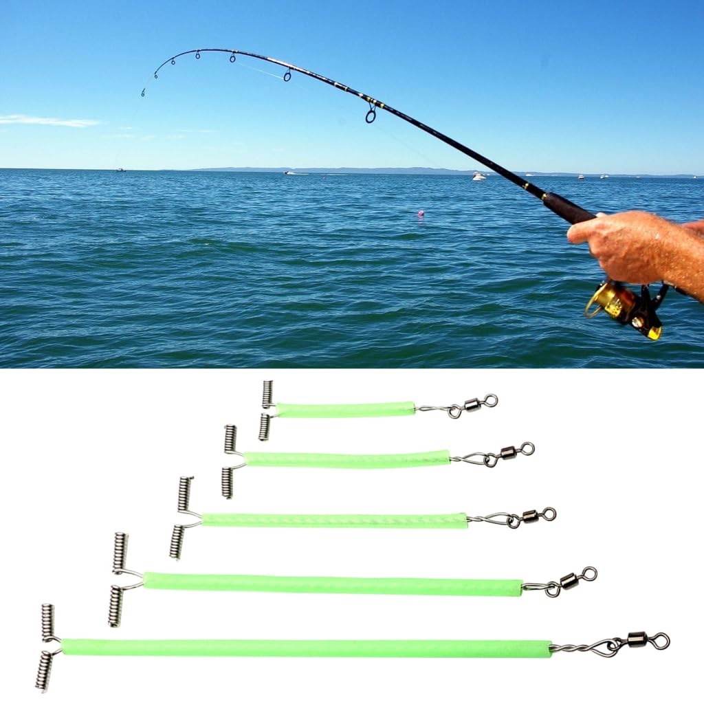 NLAIOUSL 20Pcs/Set Tube Fishing with Rolling Swivels 3 Way Arm Connector Fishing Line Making Tackle