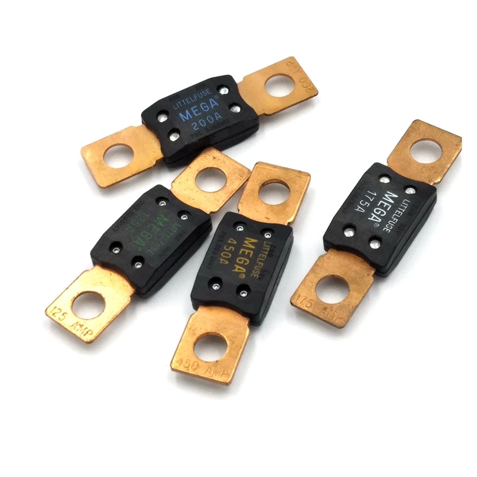 1 pièces 40A 50A 60A 80A 100A 125A 175A 150A 200A 250A 300A 400A MEGA Fusible Auto Fusible Voiture Bateau Moto Lame Fusibles (Color : Mega 40a)