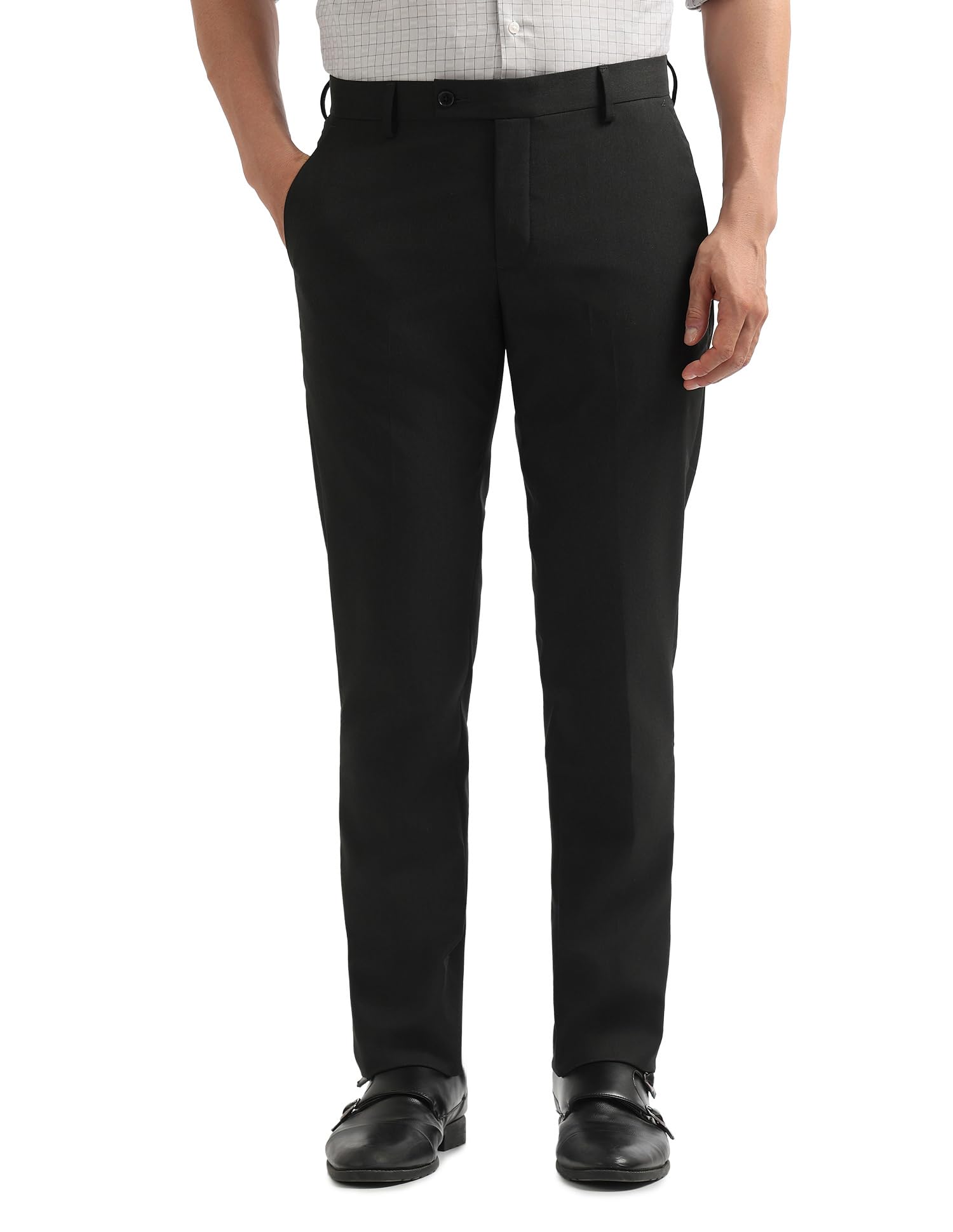 Mens Charcoal-Grey Pants-image-15