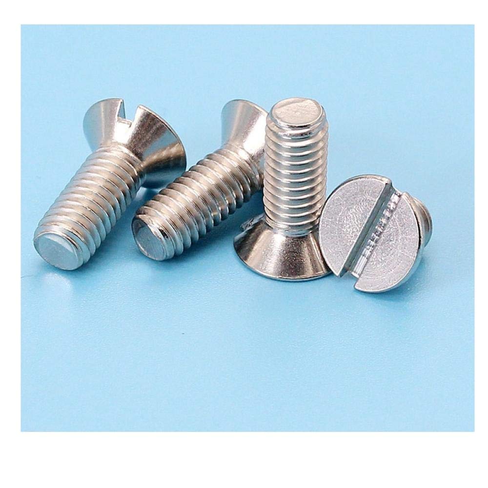 Viti Testa Piatta Svasata In Acciaio Inox 304, Varie Misure Metriche (M1,2 - M3), Scanalate