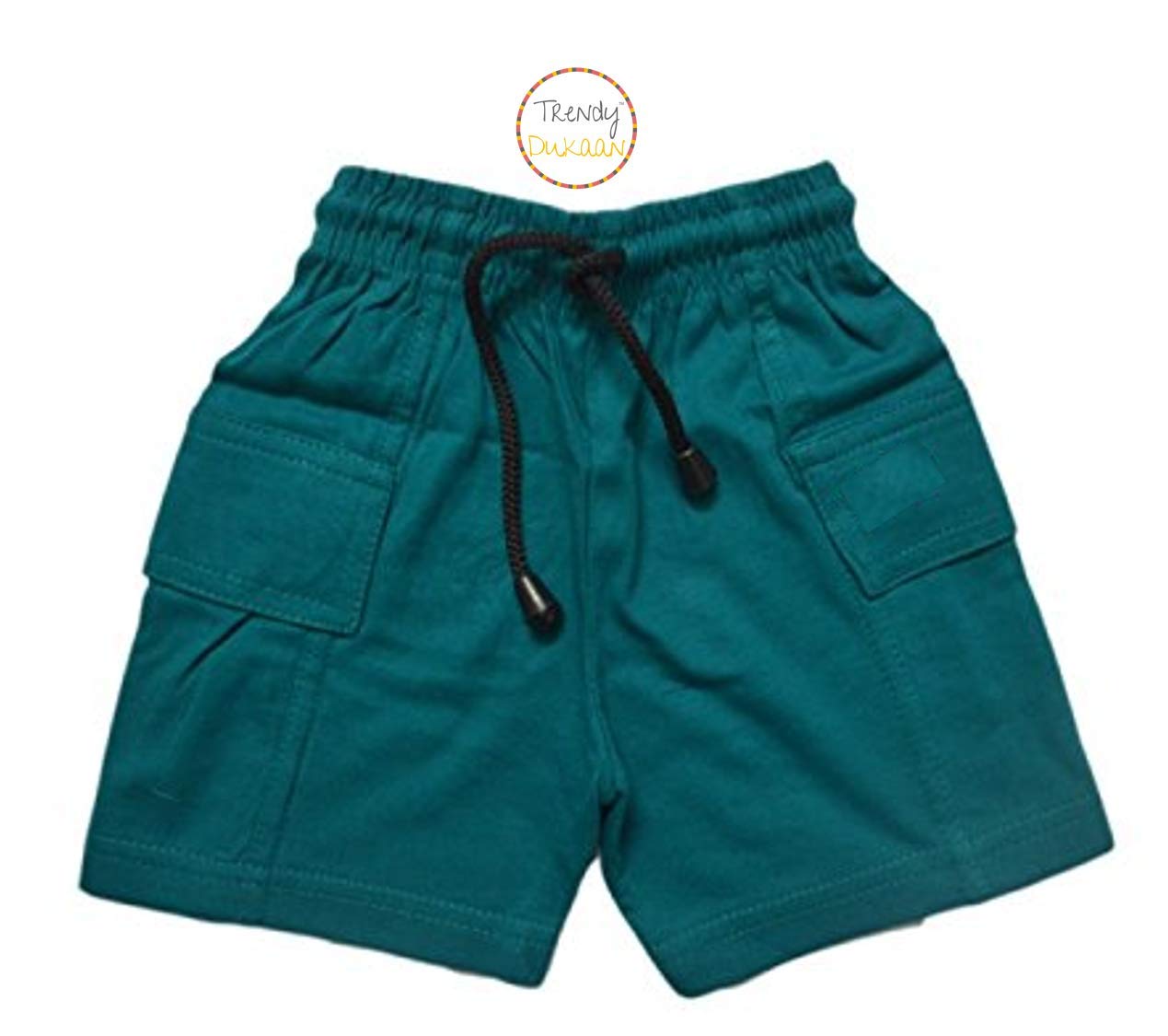 Trendy Dukaan Boy's Pure Cotton Half Pants - Pack of 5 (Multicolor, 6-12 Months) 2