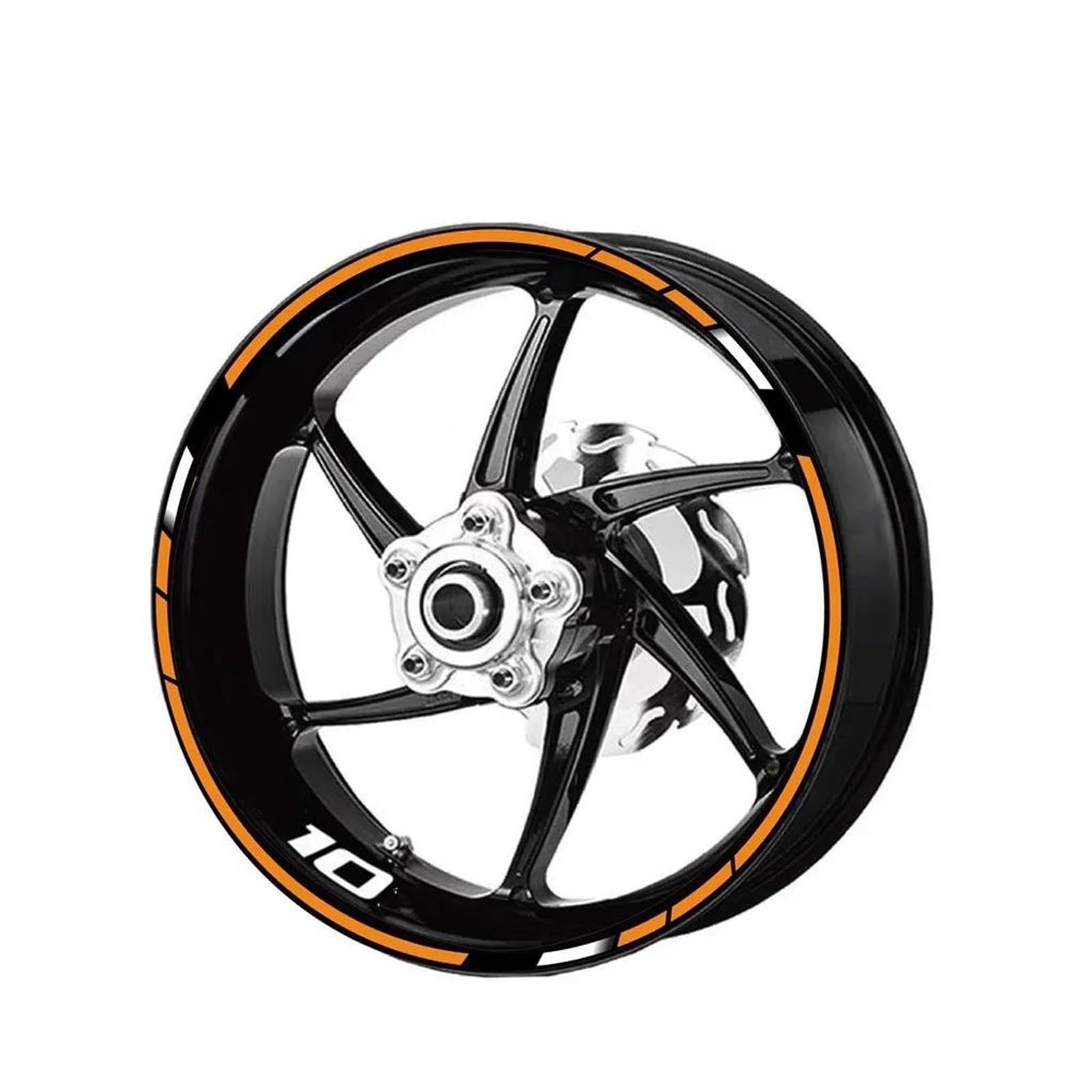 Stickers Motorcycle Stickers Reflective Wheel Rim for ZX10R ZX-10R 10R(Style 8)