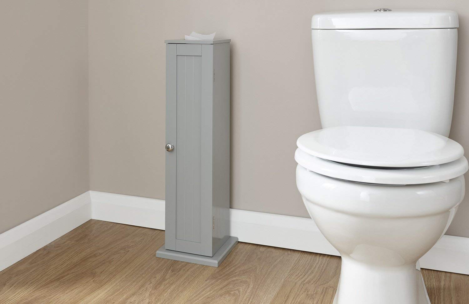 Buy Home Source Colonial Bathroom Toilet Roll Tall Storage