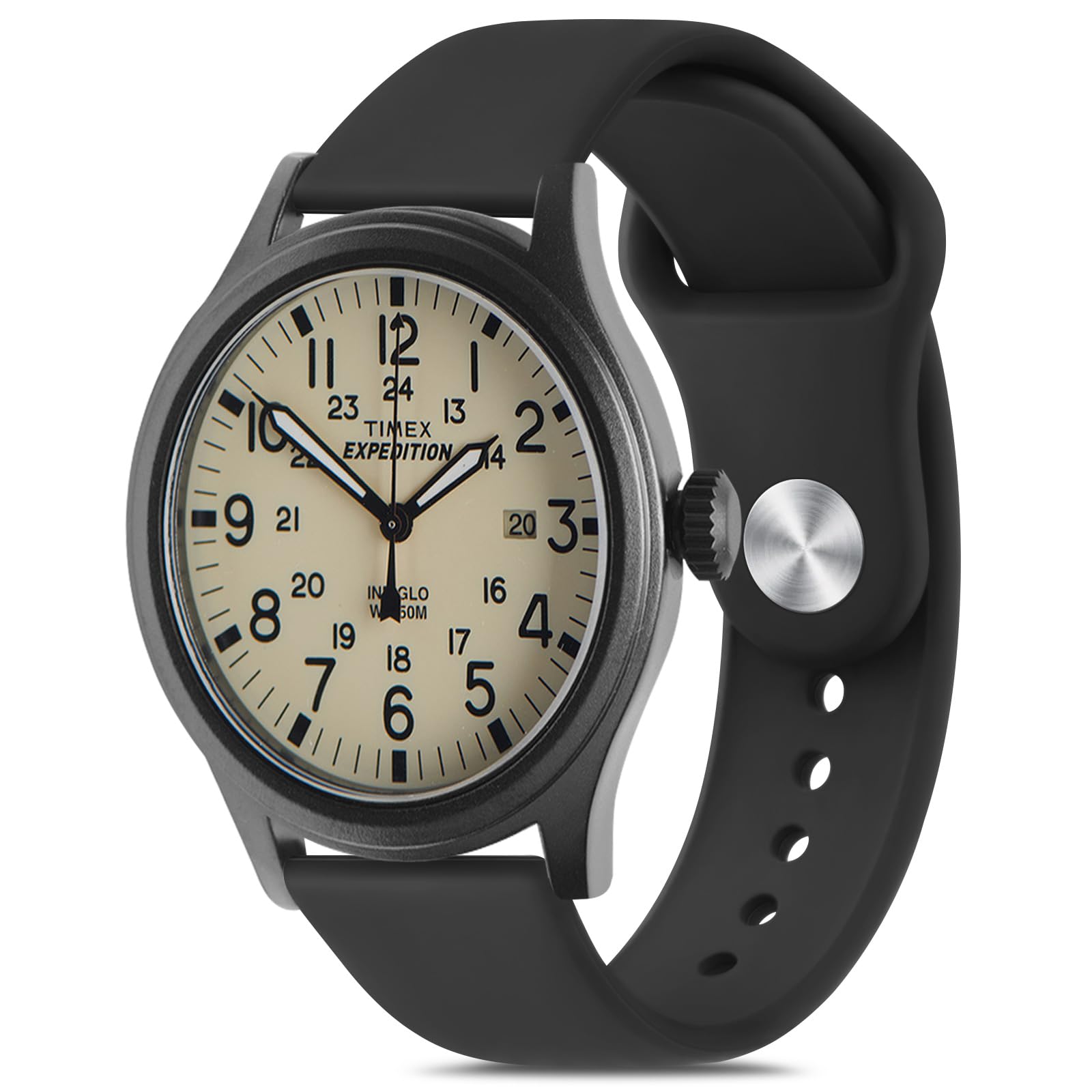 Bands Compatible with Timex Expedition Scout/Acadia 40mm, Expedition Camper/Weekender 38mm, 20mm Replacement Sport Strap for Expedition Scout 43/Digital CAT 39mm/Field 43mm/Rugged Core Analog