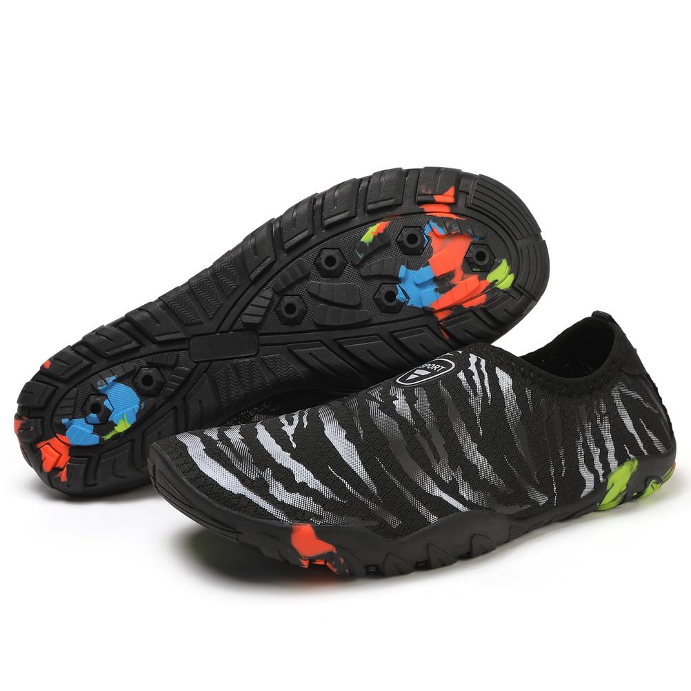 Wasserschuhe für Damen Herren, Barfuß Schnelltrocknende Aqua Sneaker für Trailrunning, Schwimmen, Tauchen, Surfen, Pool, Strandlauf, Yoga