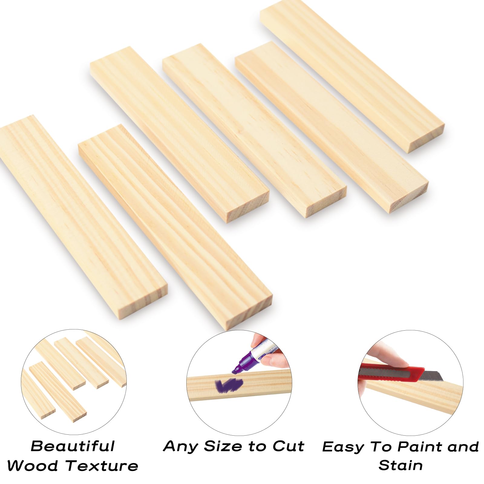 30 Pack Wood, Basswood Carving Blocks, Whittling Wood Blocks - Image 3