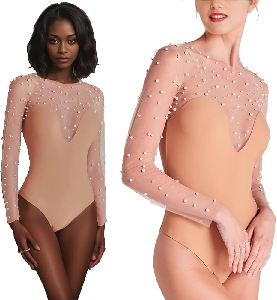 CLANE ☆ SHEER DRAPE BODYSUITS CLANE SHEER DRAPE BODYSUITS