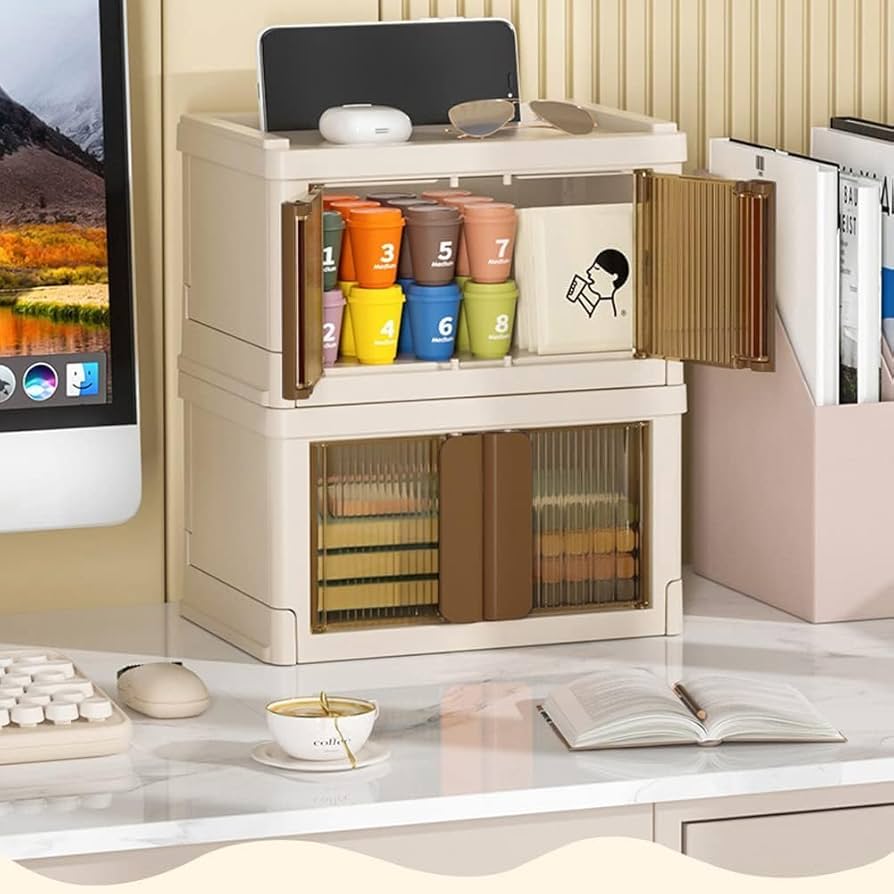 高級感 スモールグレー紙製収納ボックス 小物入れ 卓上収納 卓上収納ボックス 卓上収納 机収納ケース 小物収納 多機能