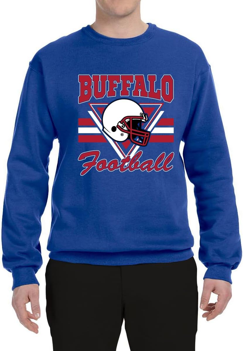 Shark & Hammer Buffalo Fan | BUF Fantasy Football Sports Unisex Crewneck Sweatshirt