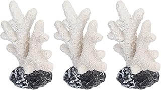Boxwizard Plantas aquáticas de aquário de plástico decoração de plantas para aquário simulação artificial coral artificial planta coral simulação decorativa coral resina coral para aquário paisagem