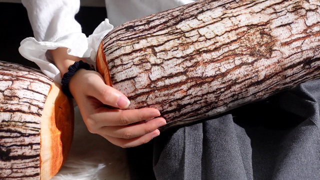 Amazon.com: Huwena 4 Pcs Wood Pillows Tree Stump Decorative Round