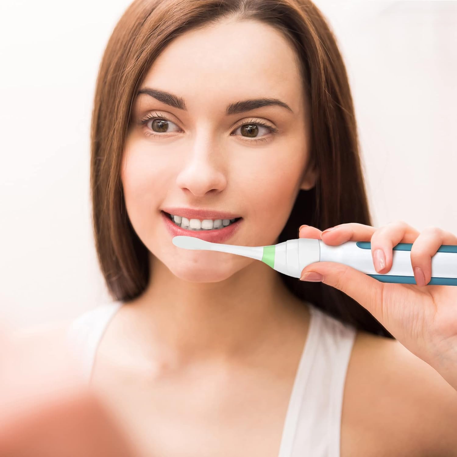Testine di ricambio per spazzolino elettrico Philips Sonicare, testine di ricambio compatibili con spazzolino elettrico Philips Sonicare, confezione da 6