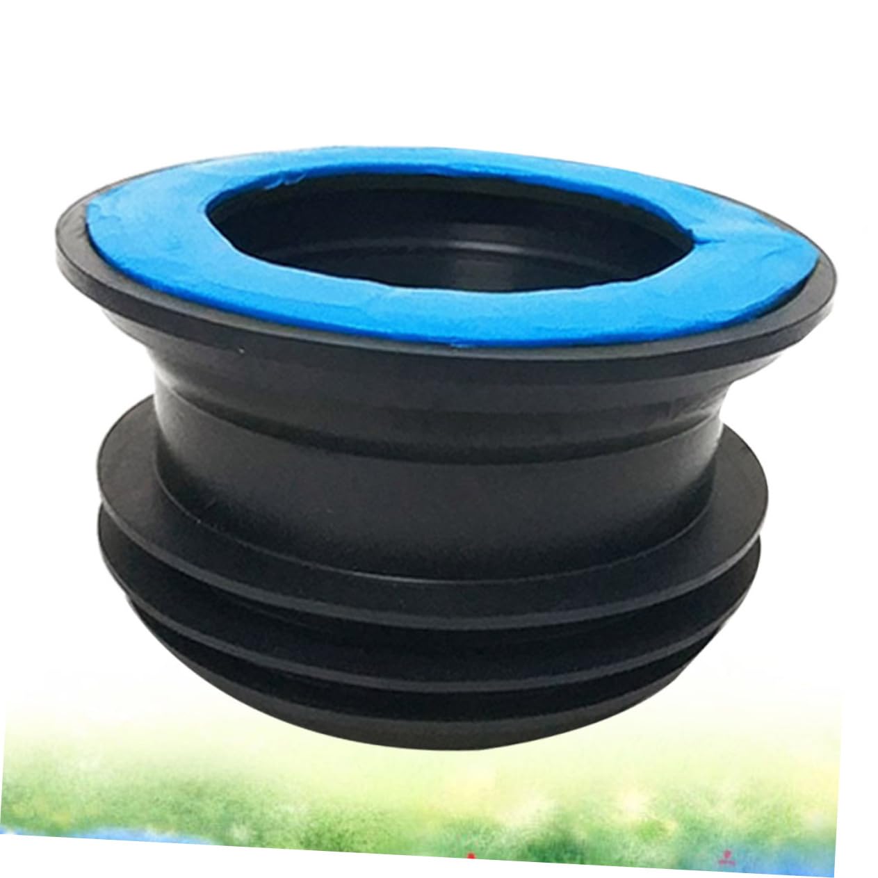 iplusmile 2 Pezzi Guarnizione Per Wc Anello Copriwater Guarnizione Per Wc Flangia Per Wc Anello Di Tenuta Per Scarico Gomma Blu