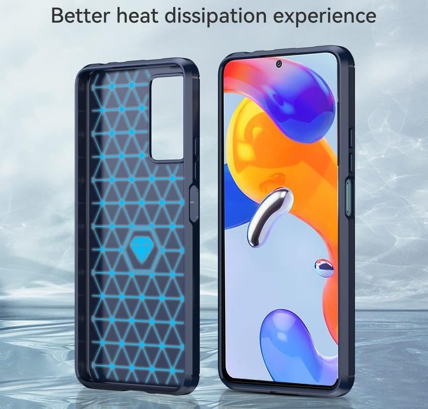 Image of Basic Case for Xiaomi 11i 5G / Mi 11i HyperCharg (Carbon Fibre Blue)