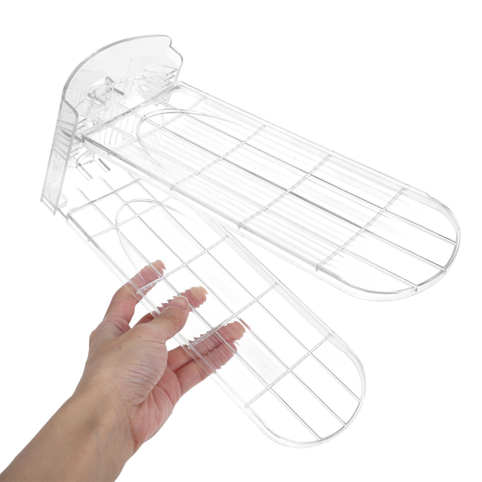 TEHAUX 6 Pièces Rangement à Chaussures D'entrée, Emplacements pour Chaussures, Double Couche, Abs, Hauteur Réglable, pour Entrée et Chambre, Portable et Léger
