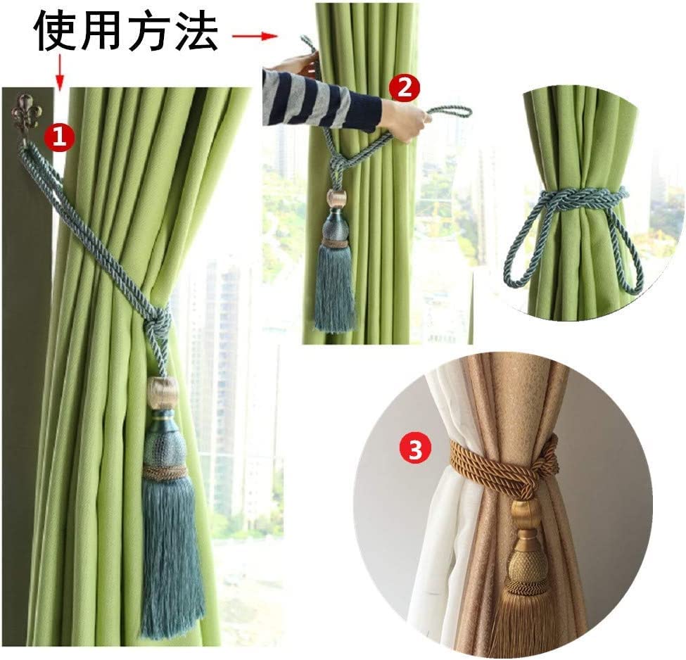 高級　カーテン止め　 窓装飾 4本入り 販売 高級 カーテン止め 窓装飾 4本入り Amazon｜Syarerla カーテン