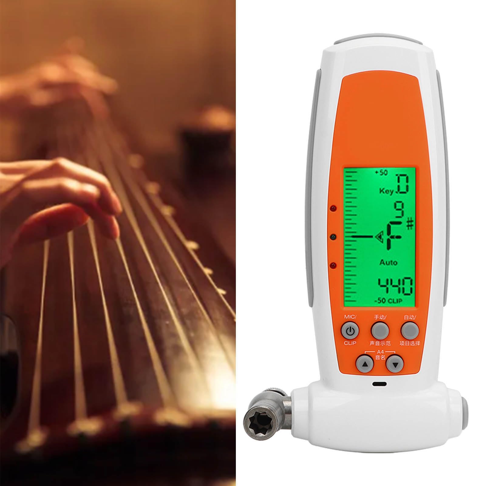 Guzheng Sintonizador Electrónico, Alta Precisión Pantalla Grande Instrumentos De Cuerda Sintonizador Piano Ukelele Instrumento Ajustador