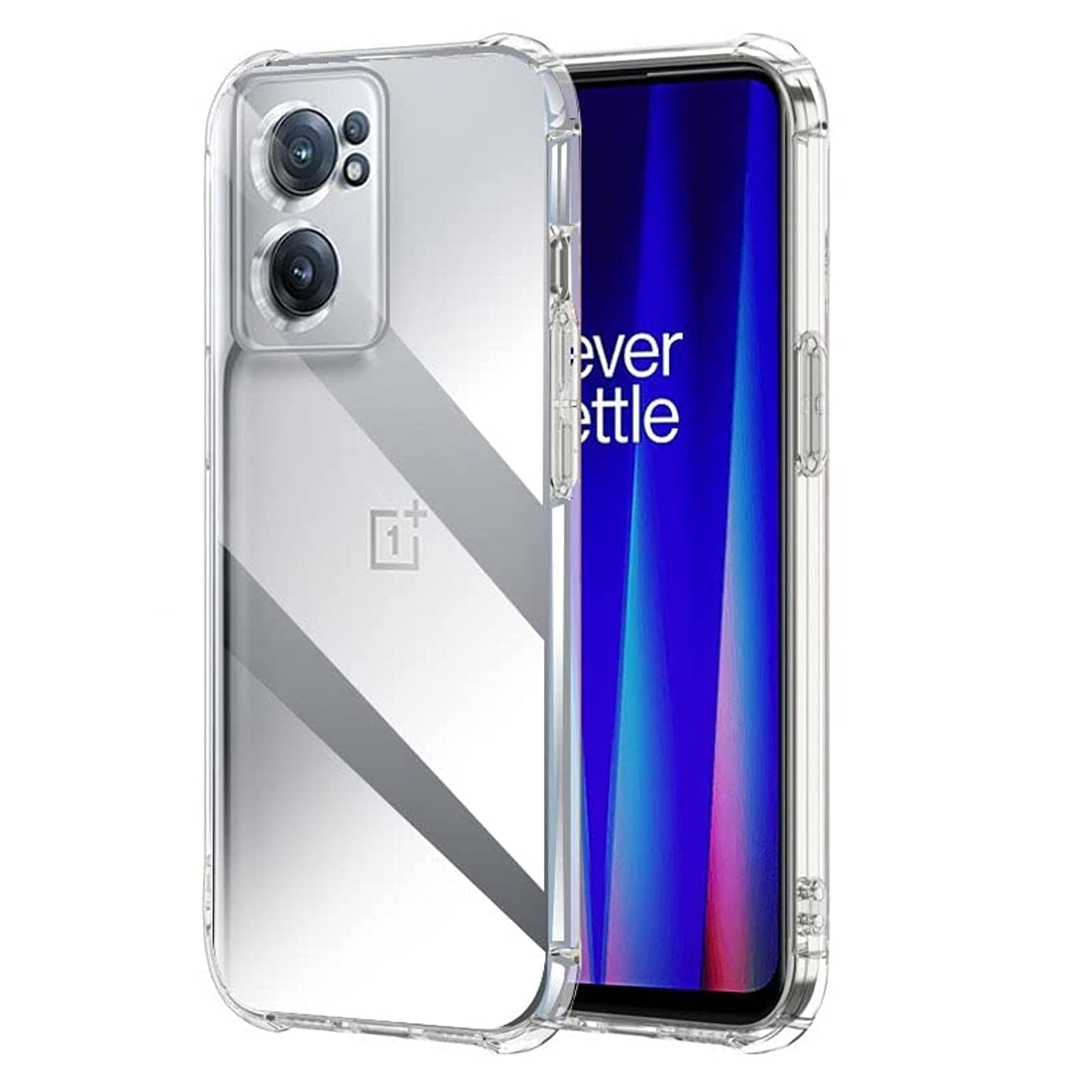 EMODILCase for One Plus Nord CE 2 Case Cover Clear Back Air Cushion Soft Silicone Shockproof Anti-Scratch Protective Bumper Shell Corner for OnePlus Nord CE 2 5G by Emodil ®