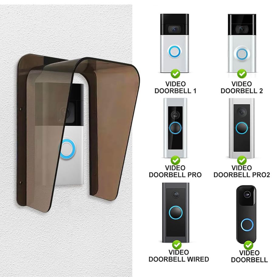Ring Video Doorbell Doorbell Rain Cover Weatherproof Compatible