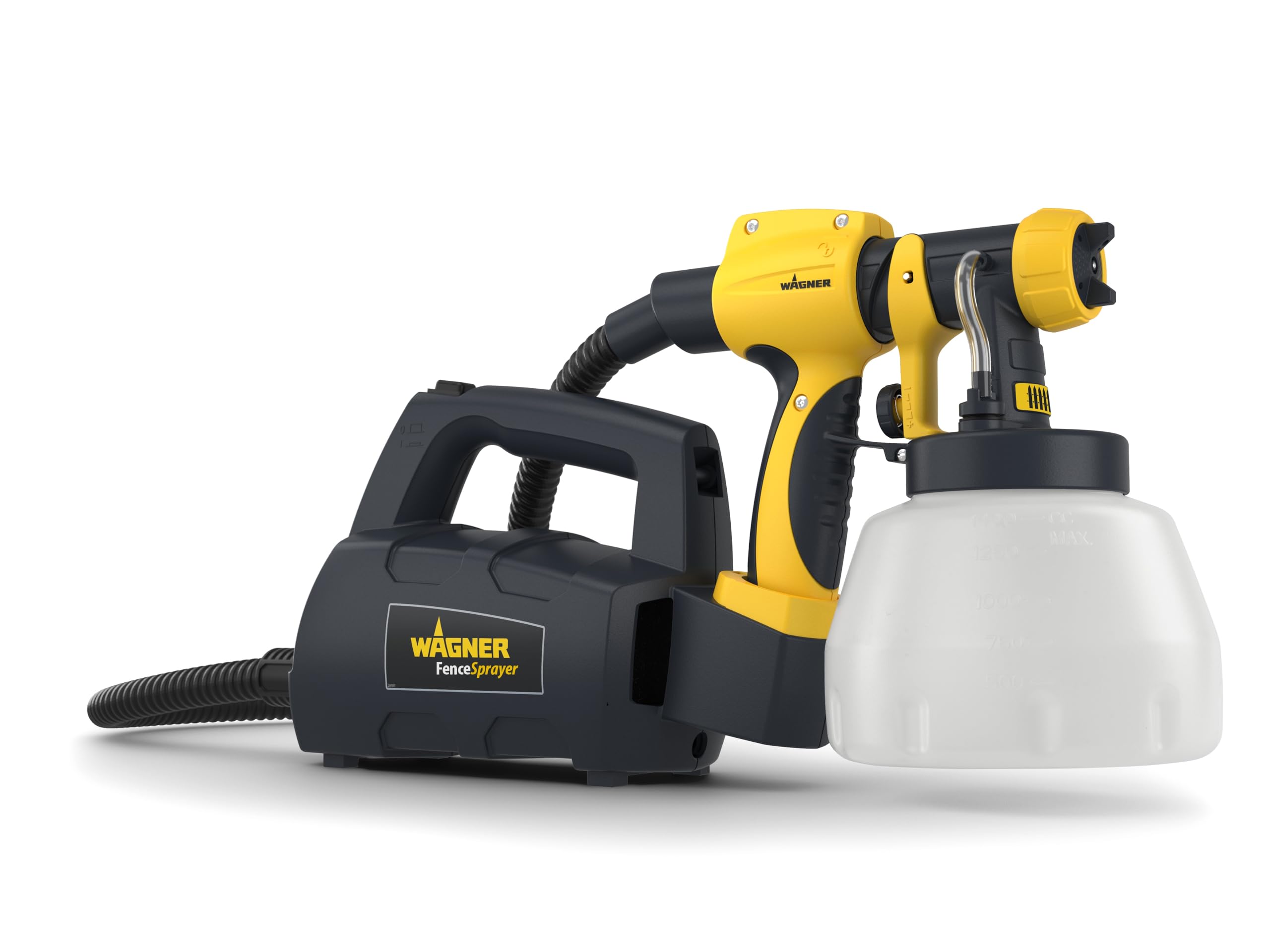 – Fence & Decking Paint Sprayer for Fences, Sheds, decking or Garden Furniture, Covers 5 m² in 9 min, 1400 ml Capacity, 460 W, 1.8 m Hose